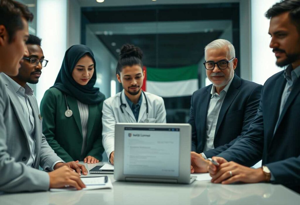 Medical professional preparing appeal documents